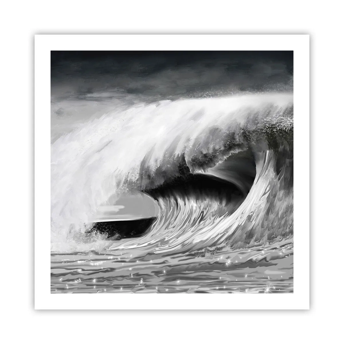 Plakát - Hněv oceánu - 60x60 cm
