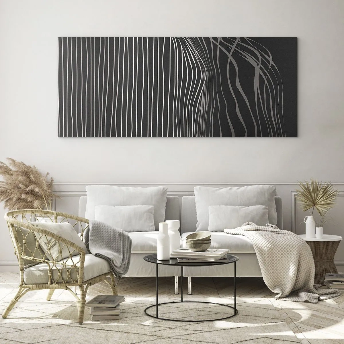 Obraz na skle - Rytmus a přízvuk - 120x50 cm