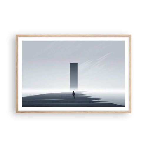 Plakát v rámu světlý dub - Příležitost nebo hrozba? - 91x61 cm