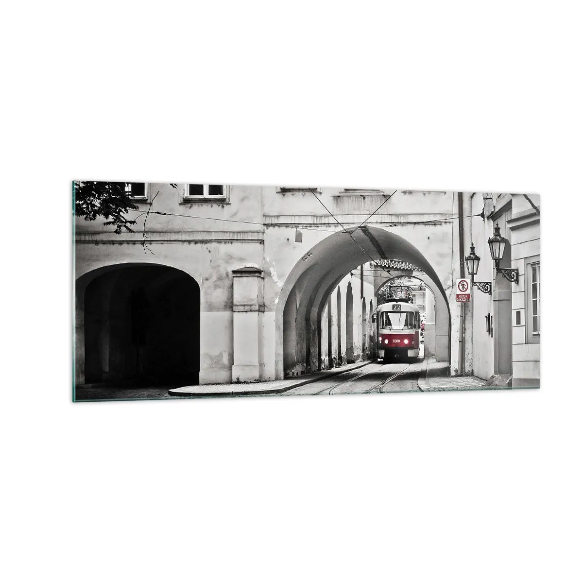 Obraz na skle - Městským labyrintem - 100x40 cm