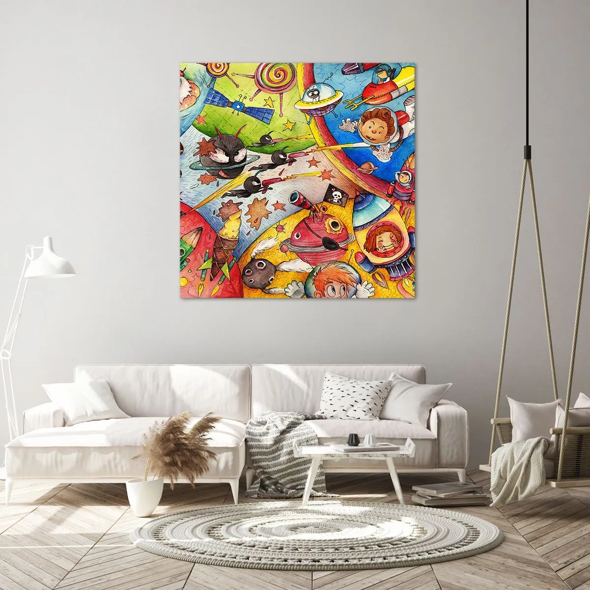 Obraz na plátně - Velké vesmírné dobrodružství - 70x70 cm