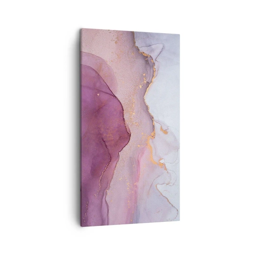 Obraz na plátně - Fialové a lilové vlny - 45x80 cm