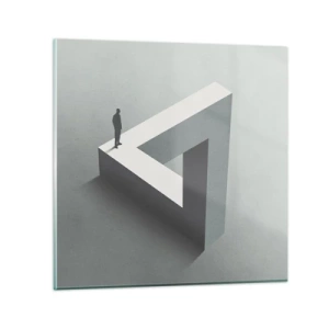 Obraz na skle - A přece je to možné - 30x30 cm