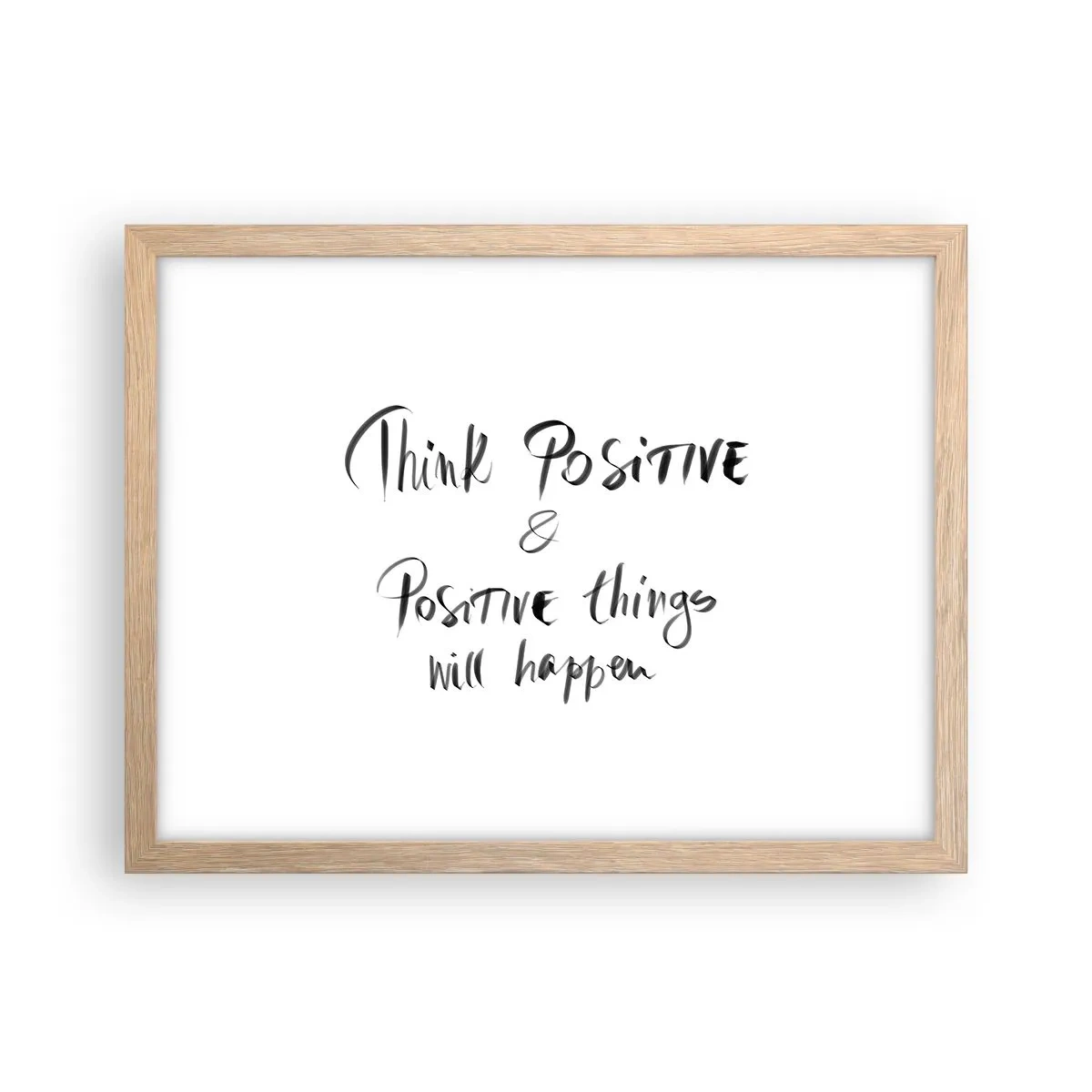 Plakát v rámu světlý dub - Jak žít? - 40x30 cm