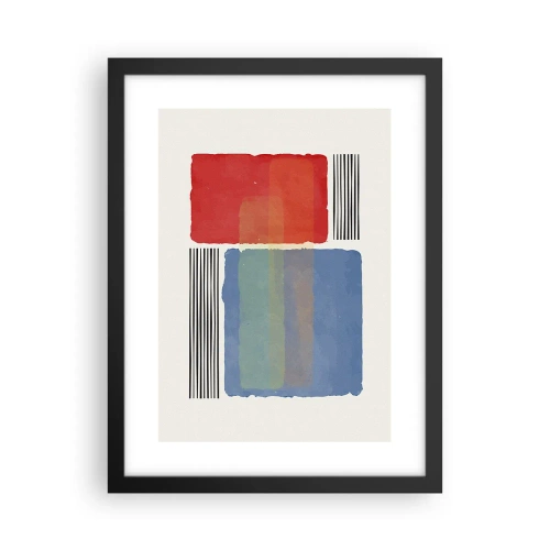 Plakát v černém rámu - Duch a písmeno geometrie - 30x40 cm