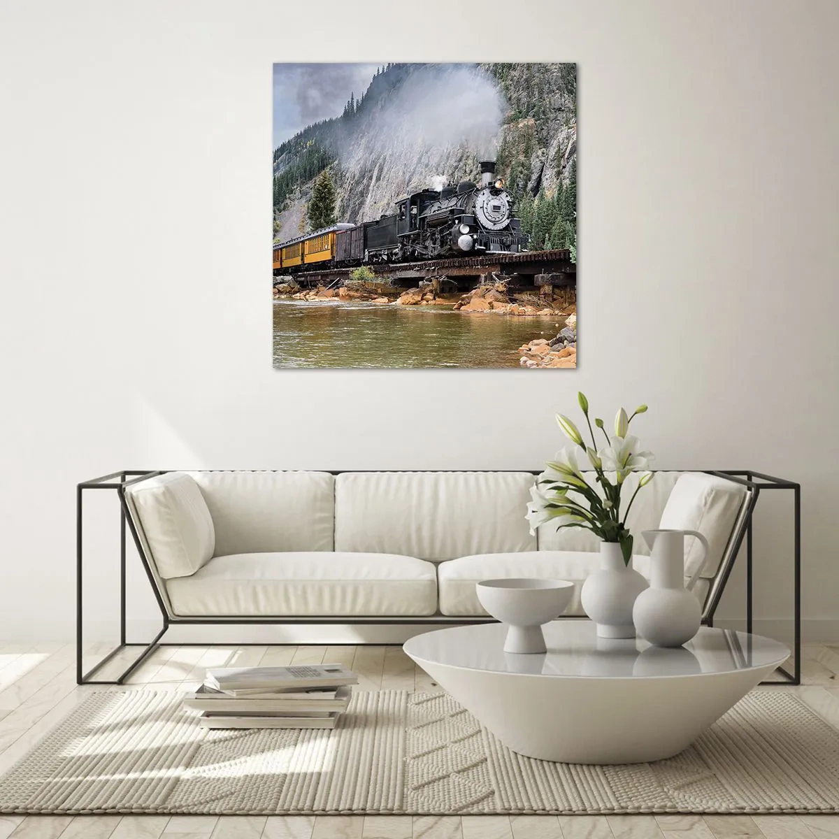 Obraz na skle - Kampak? Kam? - 60x60 cm