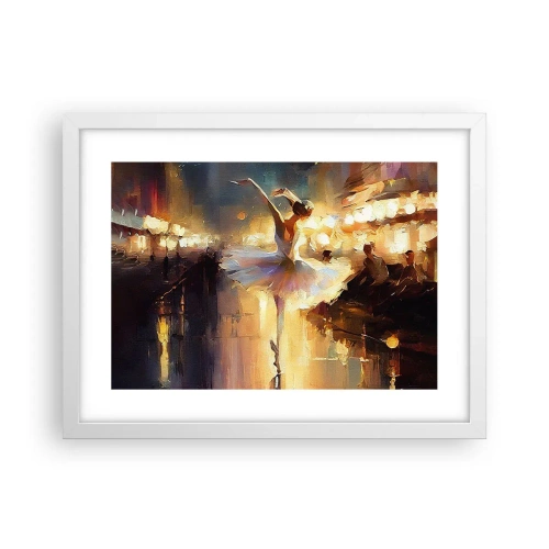 Plakát v bílém rámu - Zázrak na ulici - 40x30 cm