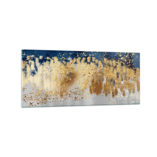 Obraz na skle - Moderní kompozice s jiskrou - 120x50 cm