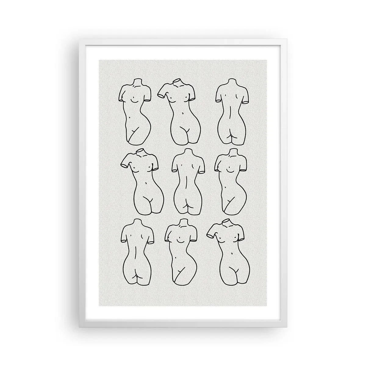 Plakát v bílém rámu - Pouze Venuše - 50x70 cm