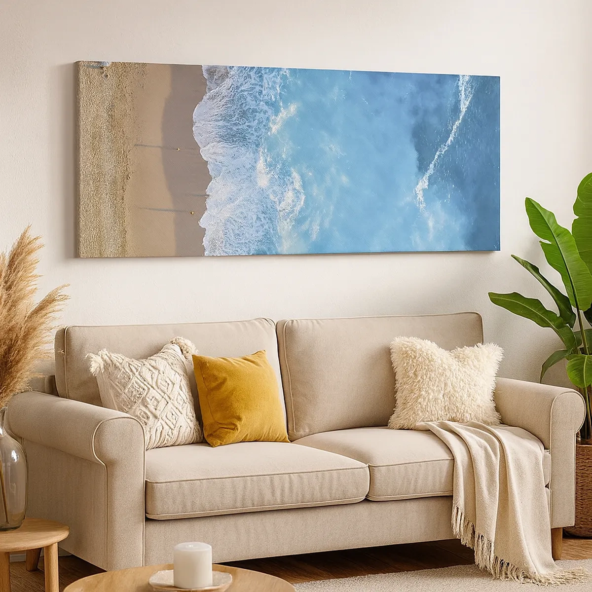 Obraz na plátně - Síla modři - 30x30 cm