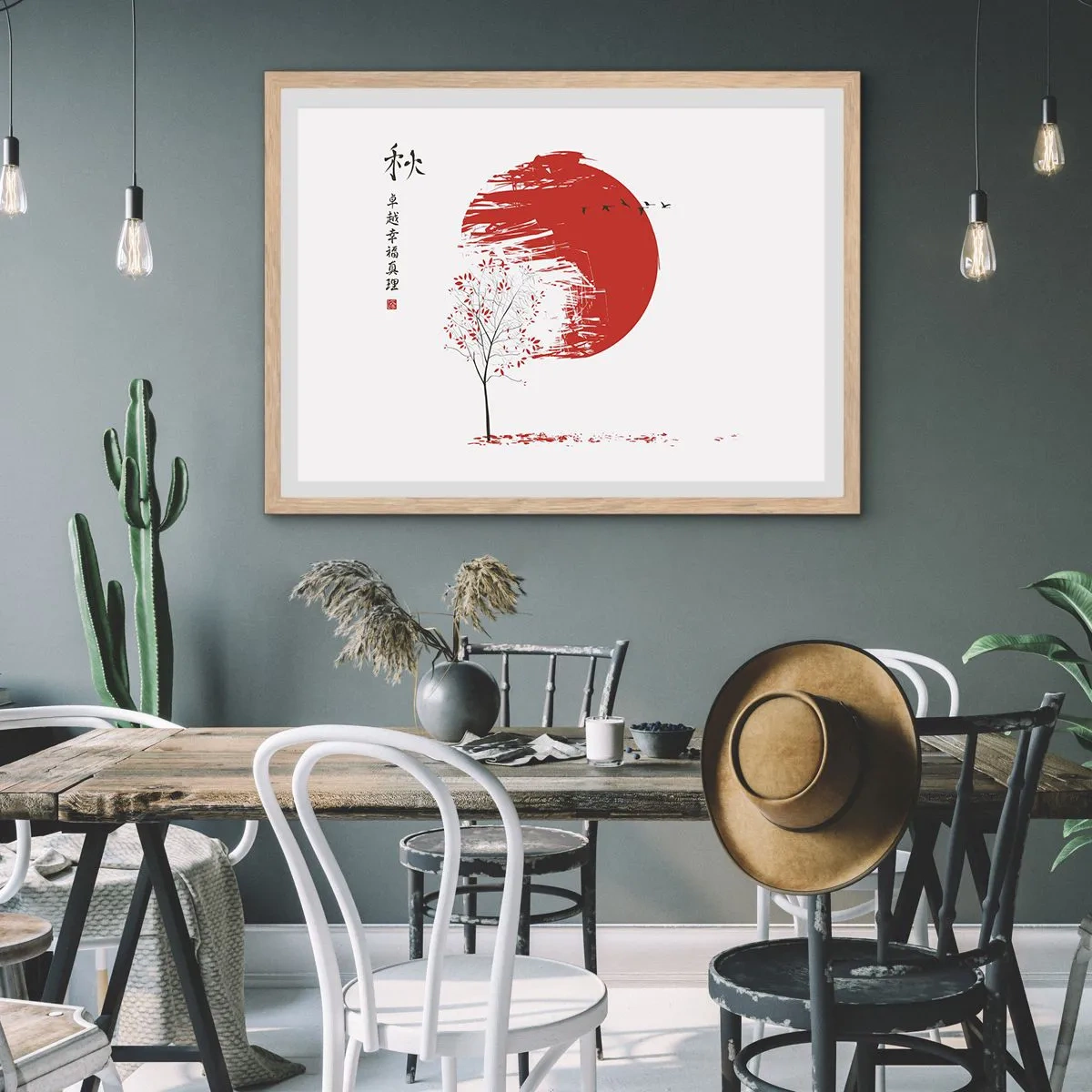 Plakát v rámu světlý dub - Znáte tuto zemi? - 91x61 cm