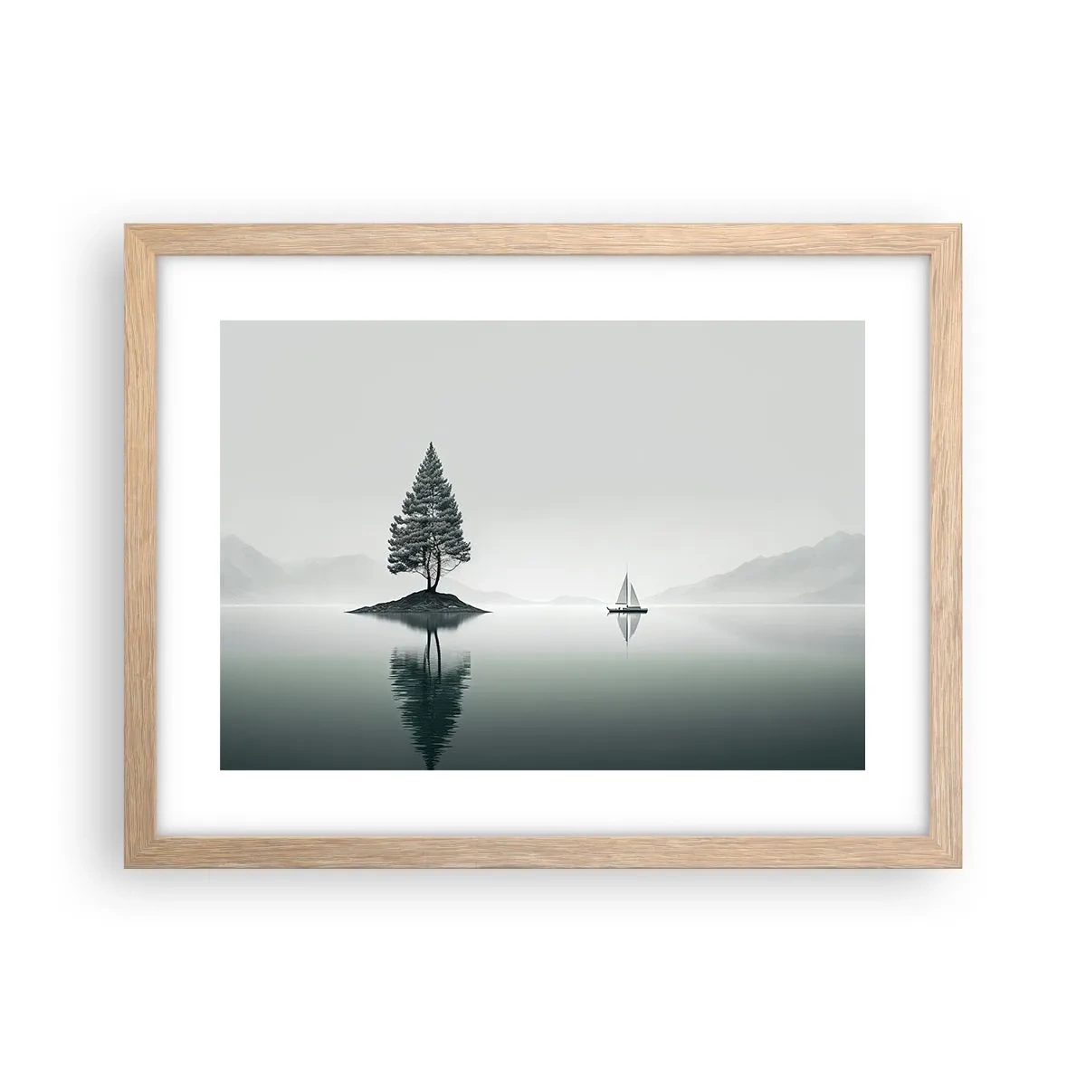 Plakát v rámu světlý dub - Snění - 40x30 cm
