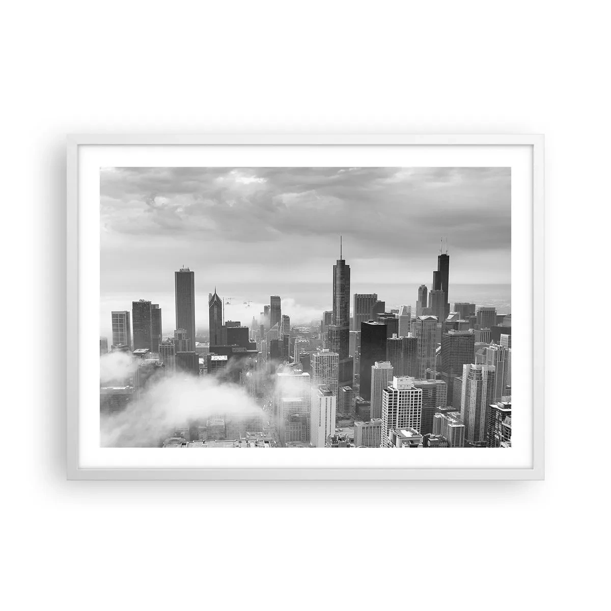 Plakát v bílém rámu - Americká krajina - 70x50 cm