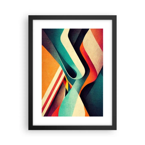 Plakát v černém rámu - Intenzivní kompozice - 30x40 cm