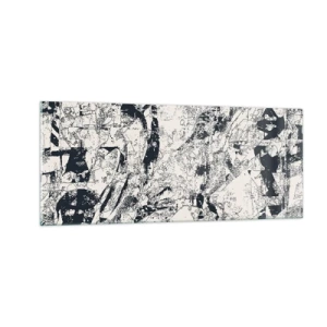 Obraz na skle - Prolínání protikladů - 100x40 cm