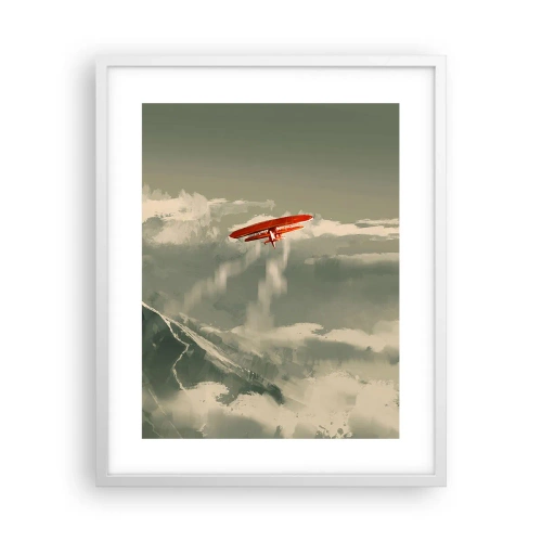 Plakát v bílém rámu - Nebojácný průkopník - 40x50 cm