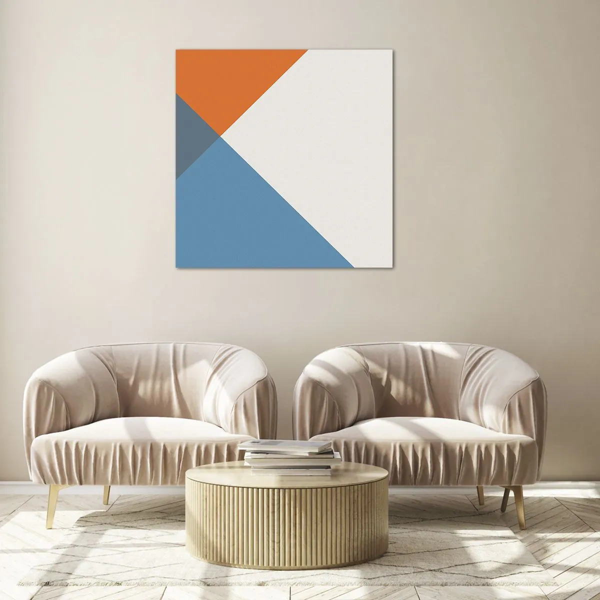 Obraz na skle - Pod úhlem… - 70x70 cm