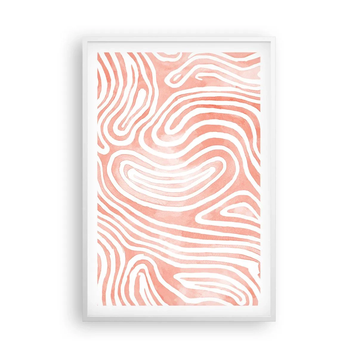 Plakát v bílém rámu - V korálovém labyrintu - 61x91 cm
