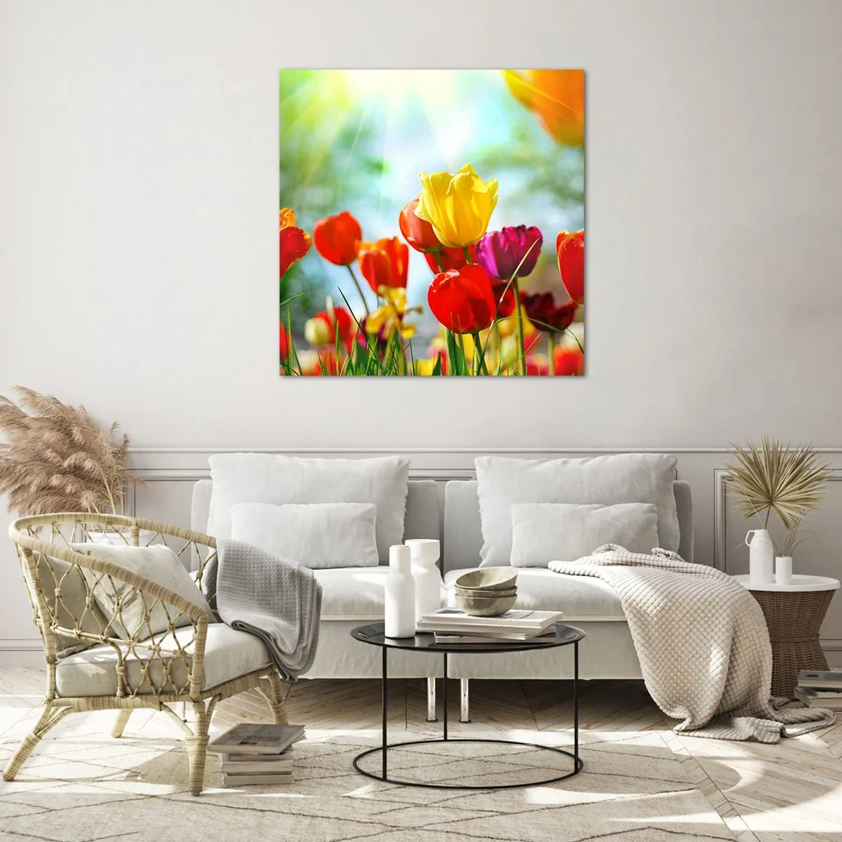 Obraz na skle - Všechny barvy slunce - 60x60 cm