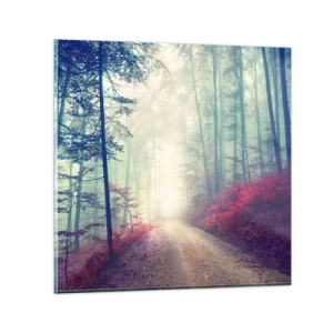 Obraz na skle - Je dobře vstát s východem slunce - 60x60 cm