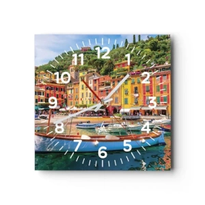 Nástěnné hodiny - Italské dopoledne - 40x40 cm
