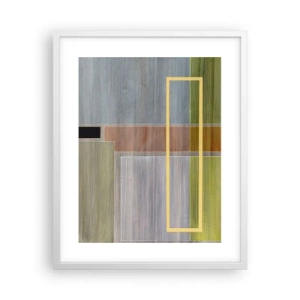 Plakát v bílém rámu - Jednoduše a v klidu - 40x50 cm