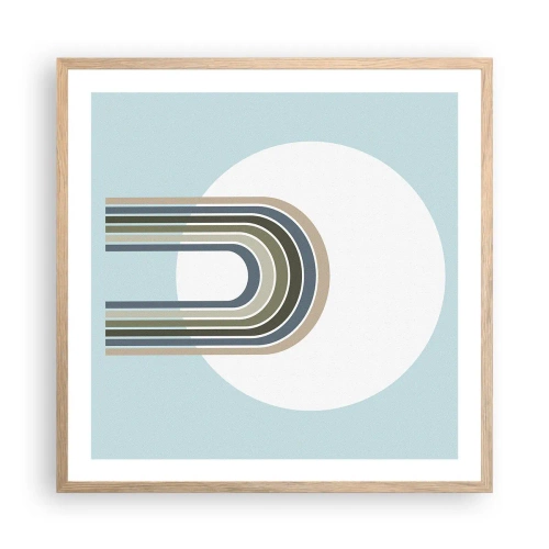 Plakát v rámu světlý dub - Neodolatelná přitažlivost - 60x60 cm