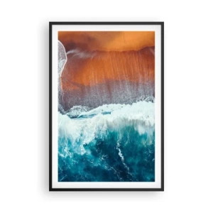 Plakát v černém rámu - Dotek oceánu - 61x91 cm