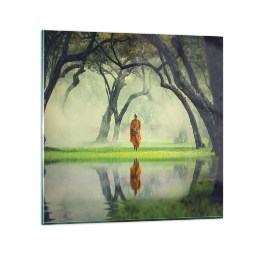 Obraz na skle - Na cestě k osvícení - 70x70 cm