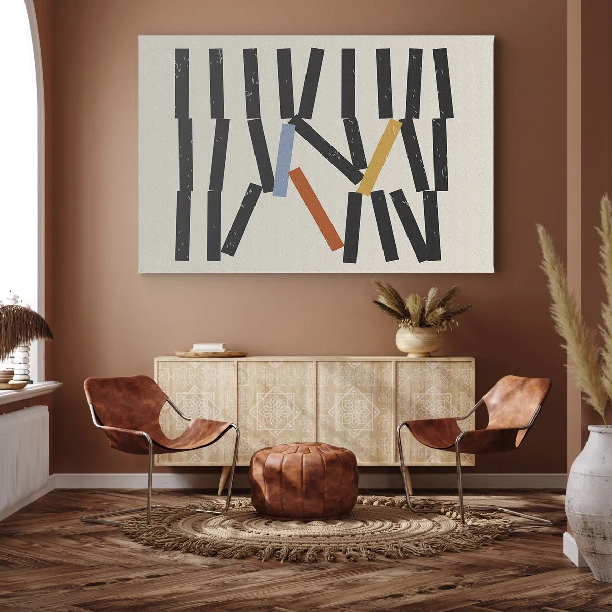 Obraz na plátně - Domino – kompozice - 70x50 cm