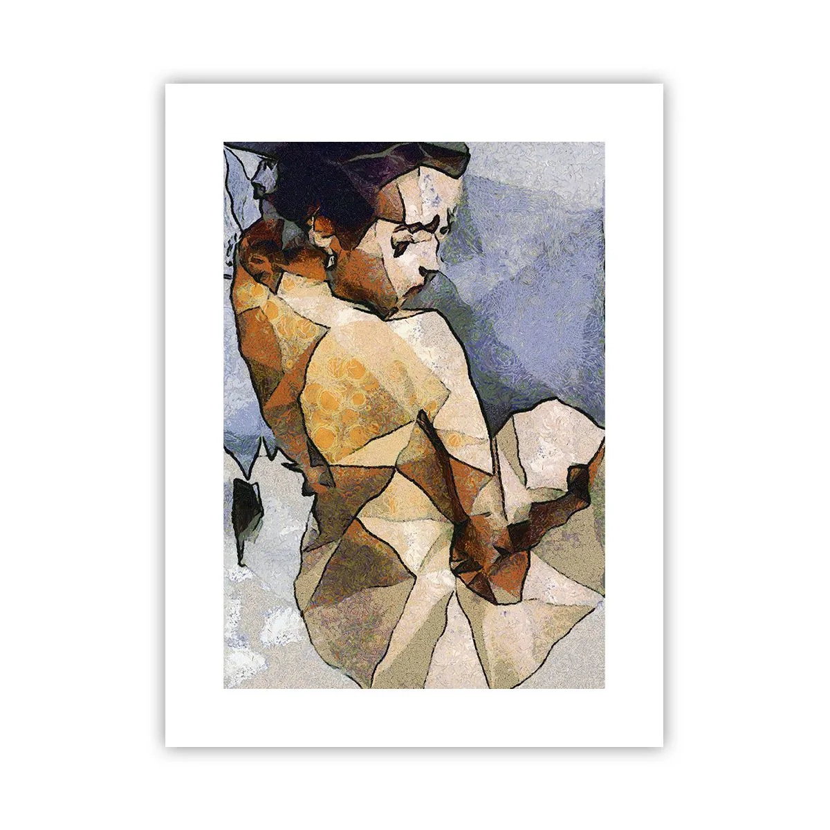 Plakát - V duchu kubismu - 30x40 cm