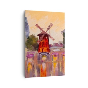Obraz na plátně - Pařížské ikony – Moulin Rouge - 80x120 cm