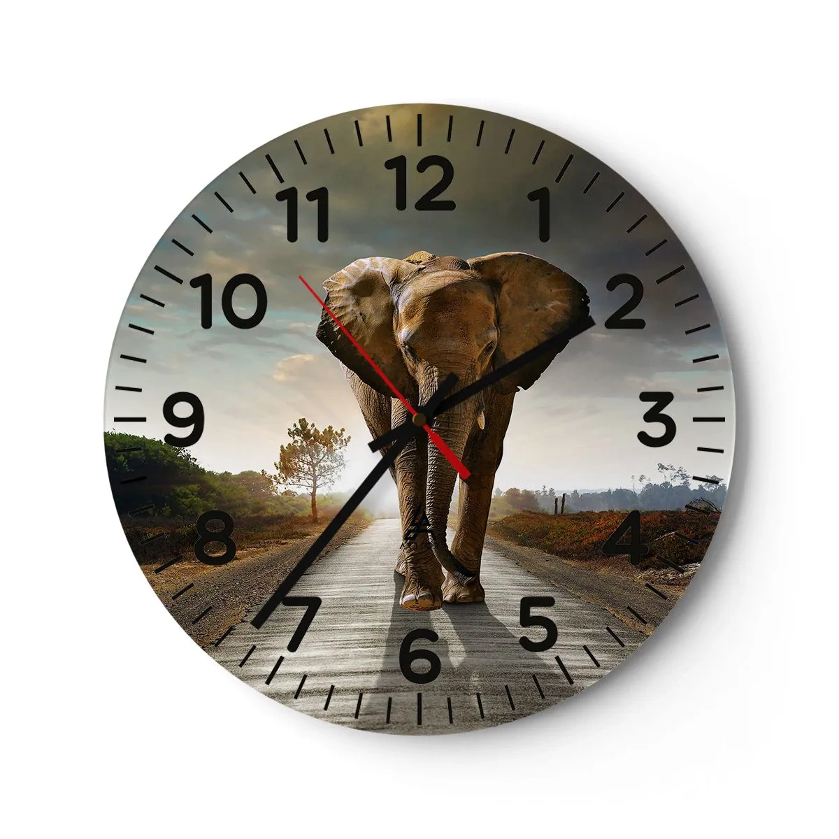 Nástěnné hodiny - A vůbec ne ve skladu porcelánu - 40x40 cm