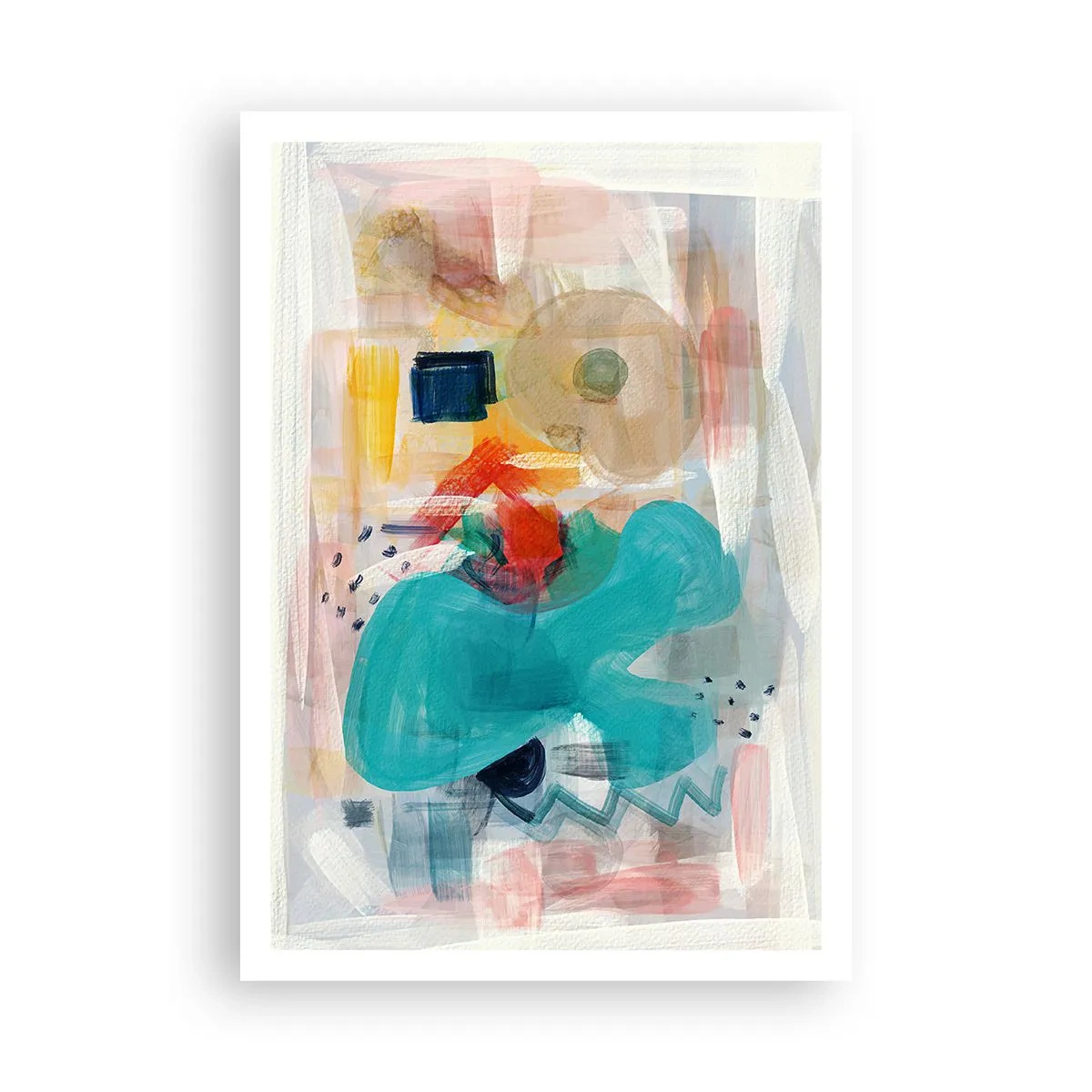 Plakát - Barevná hra - 70x100 cm