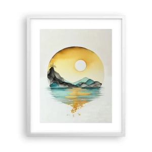 Plakát v bílém rámu - V kruhu krásy - 40x50 cm