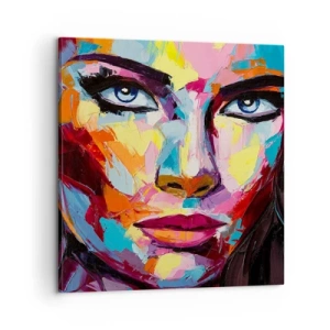 Obraz na plátně - Také barevná duše - 60x60 cm