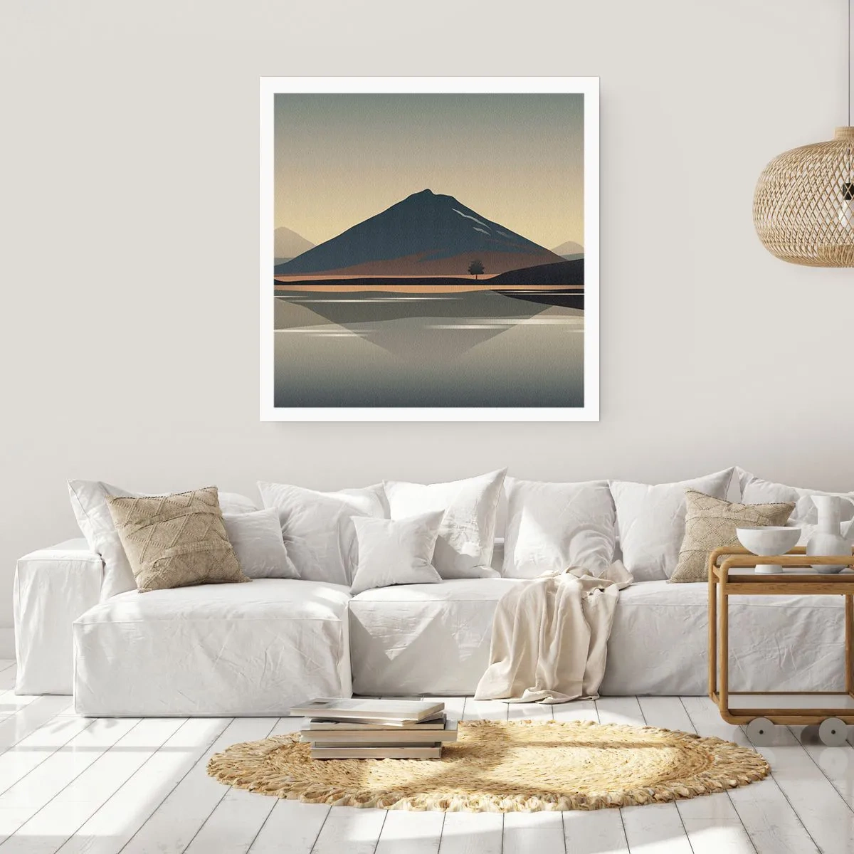 Plakát - Zrcadlový odraz - 50x50 cm