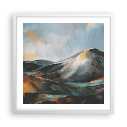 Plakát v bílém rámu - Syrové i krásné - 50x50 cm