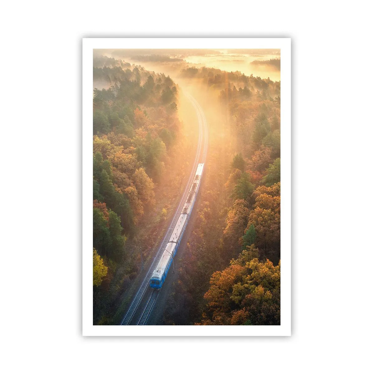 Plakát - Podzimní cesta - 70x100 cm