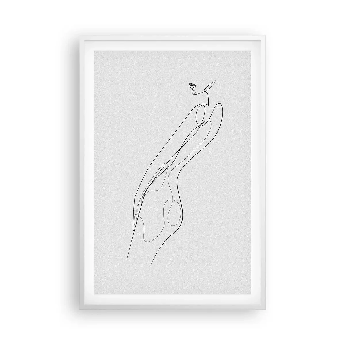 Plakát v bílém rámu - Pouze slib - 61x91 cm
