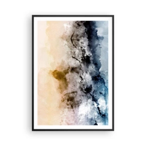 Plakát v černém rámu - Ponořené do mračna mlhy - 70x100 cm