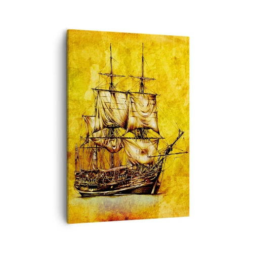 Obraz na plátně - Směr Tortuga! - 50x70 cm