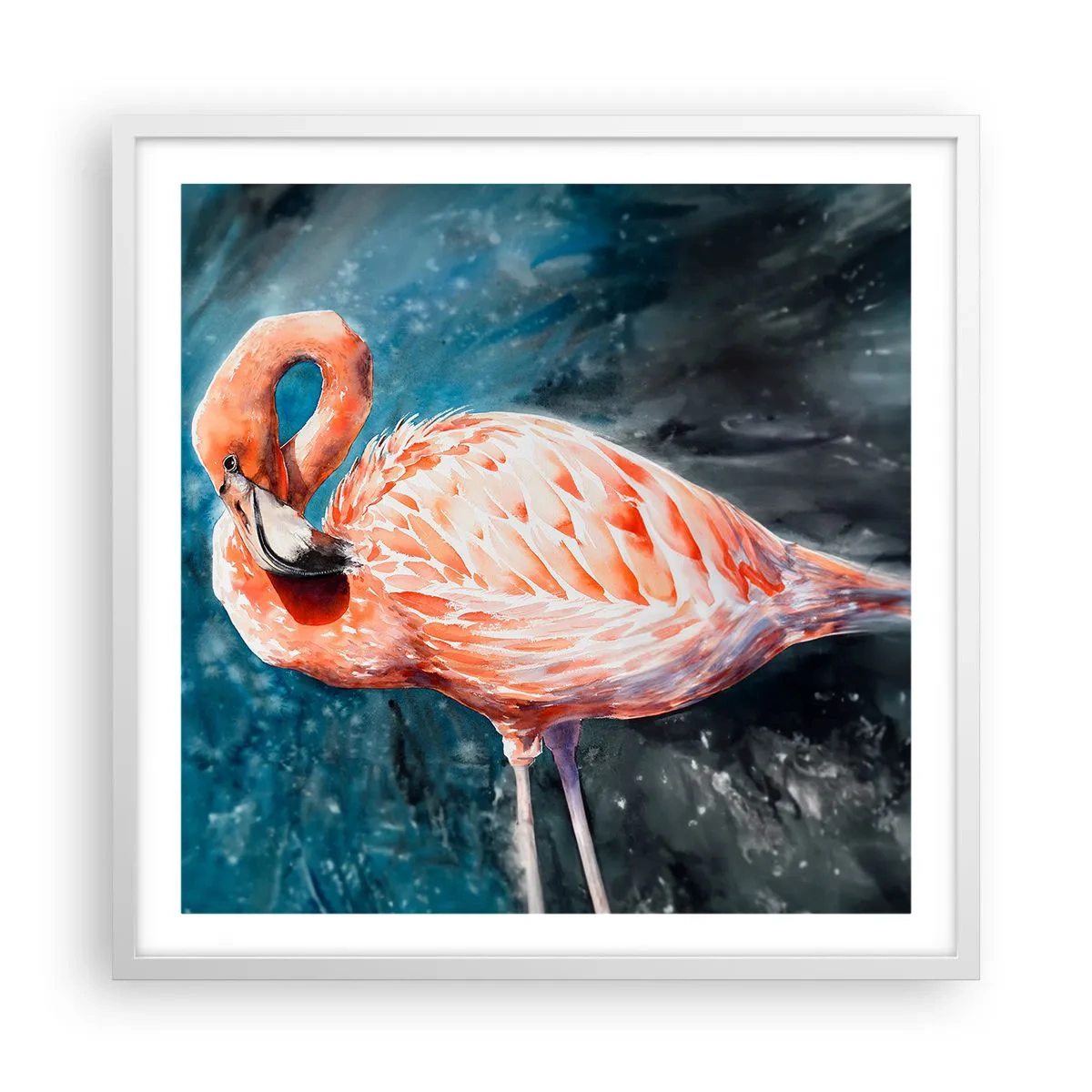 Plakát v bílém rámu - Dekorativní od přírody - 60x60 cm