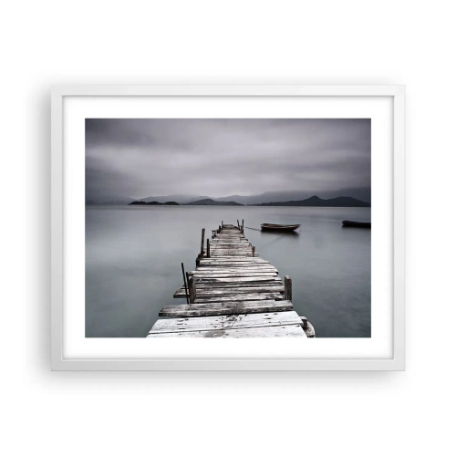 Plakát v bílém rámu - Zítra můžeš vyrazit - 50x40 cm