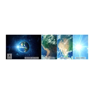 Vzor Fototapety Samolepicí Deluxe Sticker - Jsme v nebi - Kosmos, Planeta Země, Zeměkoule - 100x30 cm