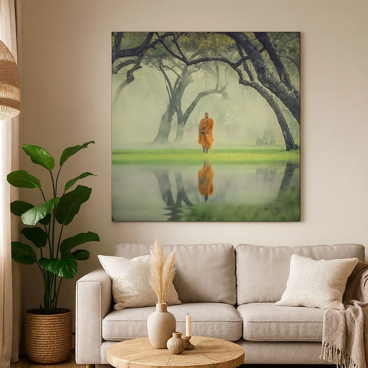 Obraz na plátně - Na cestě k osvícení - 30x30 cm