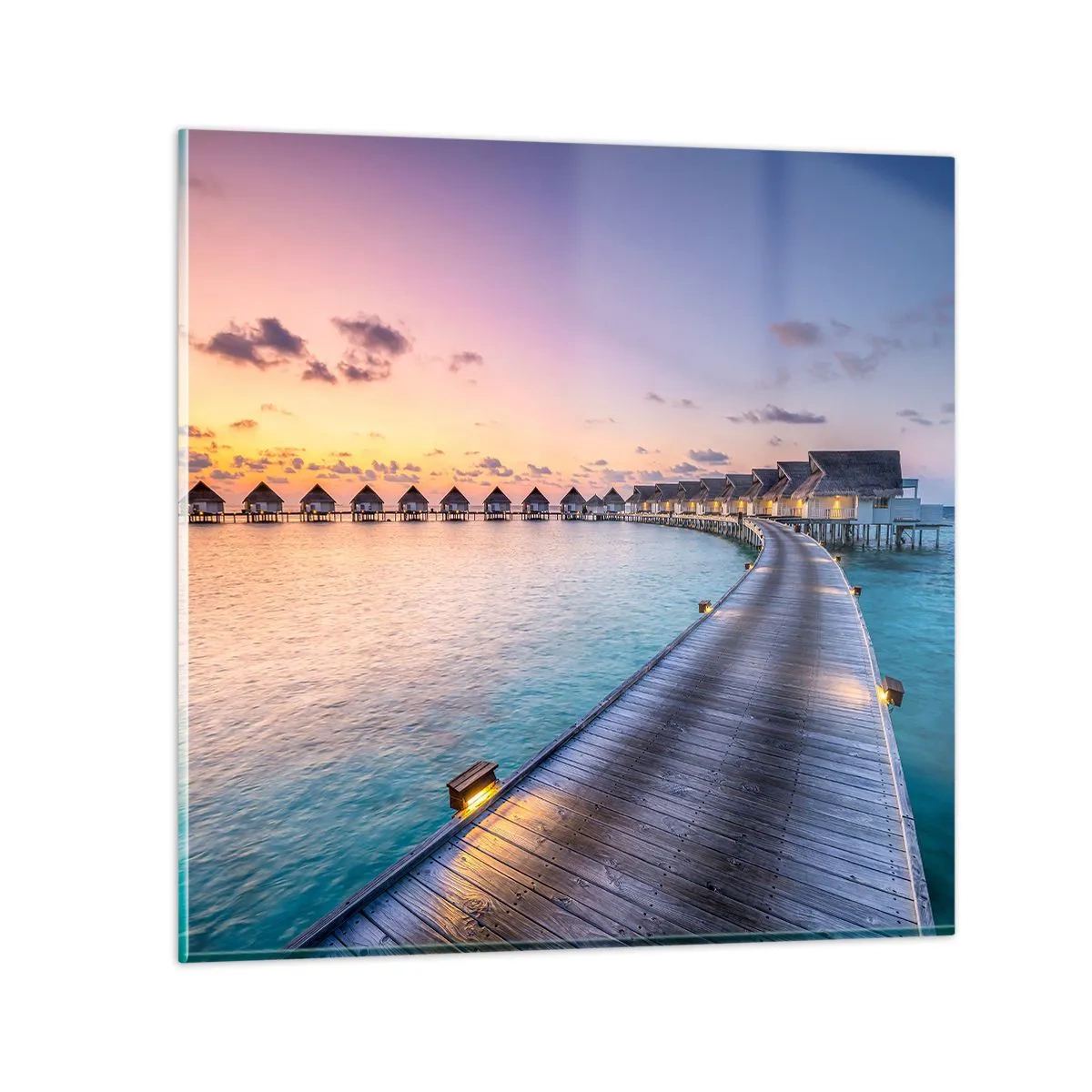 Obraz na skle - Prázdniny - návrat k pramenům - 40x40 cm