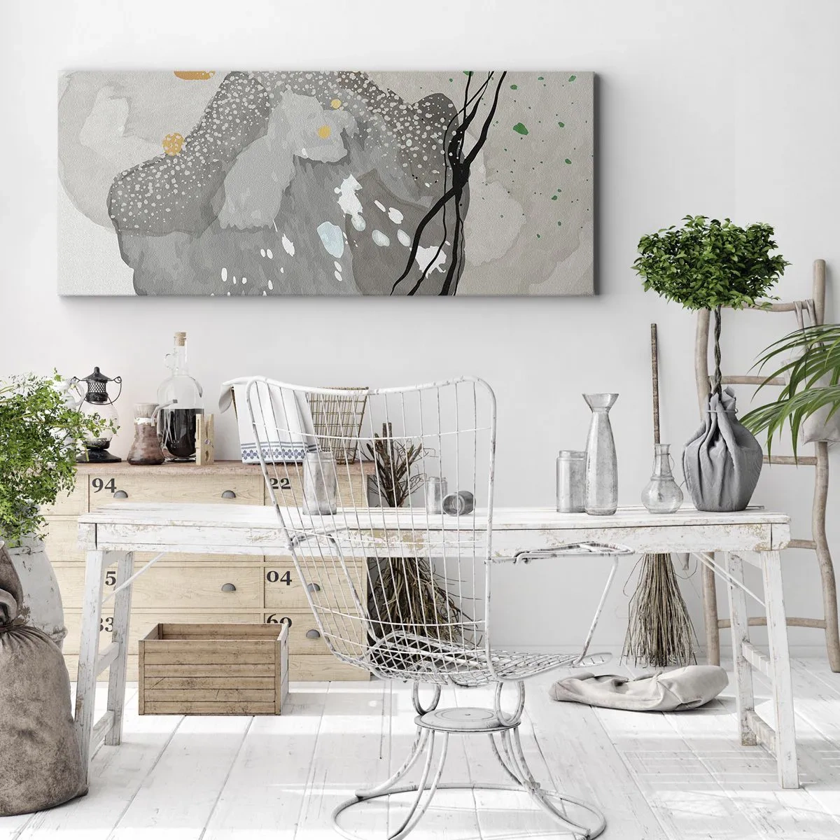 Obraz na plátně - Organická kompozice - 120x50 cm