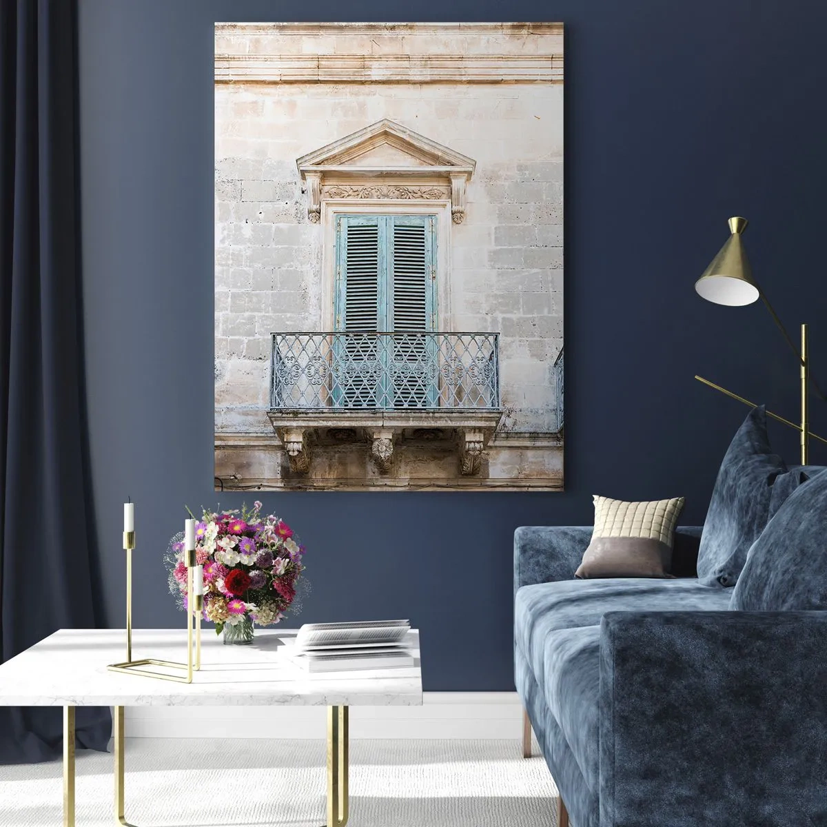 Obraz na skle - Jedinečné kouzlo Itálie - 80x120 cm