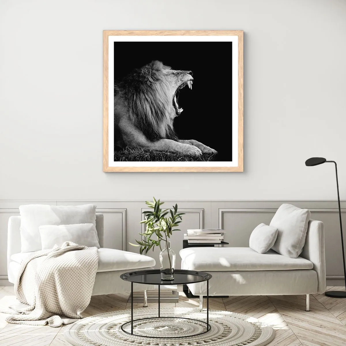 Plakát v rámu světlý dub - Bez nejmenších pochyb - 50x50 cm